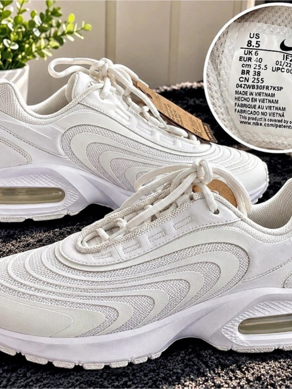 Nike Air Max Fire White Black White Women's US 8.5 No original box included.